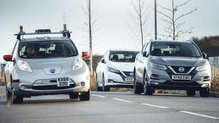 Nel Regno Unito una Nissan Leaf ha compiuto un viaggio di 370 km in modalità di guida completamente autonoma