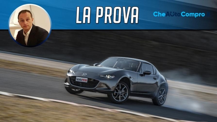 La prova su strada della Mazda MX-5 RF, liconica spider in versione targa