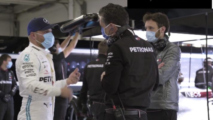 I due piloti della Mercedes sono tornati in pista rispettando le misure di sicurezza in vista della ripresa della stagione di Formula 1.