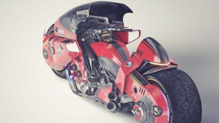 L'elaborazione grafica è firmata da James Qiu, designer cinese che si è ispirato alla celebre moto rossa di Kaneda