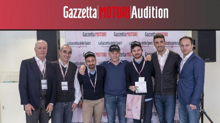 Alla concessionaria Overdrive di Milano, i giudici di Gazzetta Motori premiamo i vincitori della domenica mattina, tra cui Alessandro Follis. Puntata 3/5