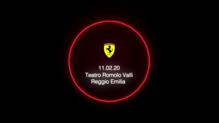 Un giorno alla presentazione della monoposto F.1 di Maranello per il 2020, che avverrà al Teatro Valli con un omaggio al Tricolore