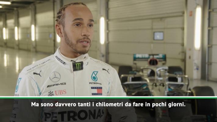 Il campione del mondo di Formula 1, nel giorno della presentazione della nuova Mercedes, ammette: "Non impazzisco per i test".