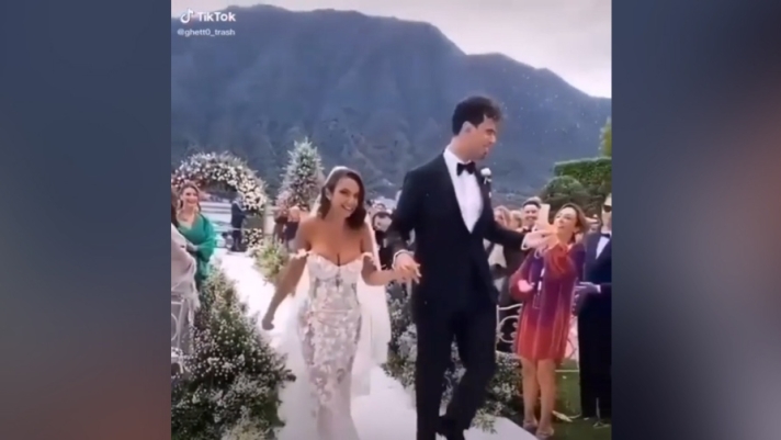 Sui social compaiono le prime immagini del matrimonio tra la cantante Elettra Lamborghini e il dj olandese Afrojack