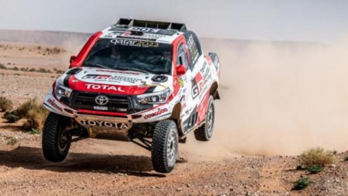 Nasser Al Attiyah in azione in Marocco. Overdrive Racing