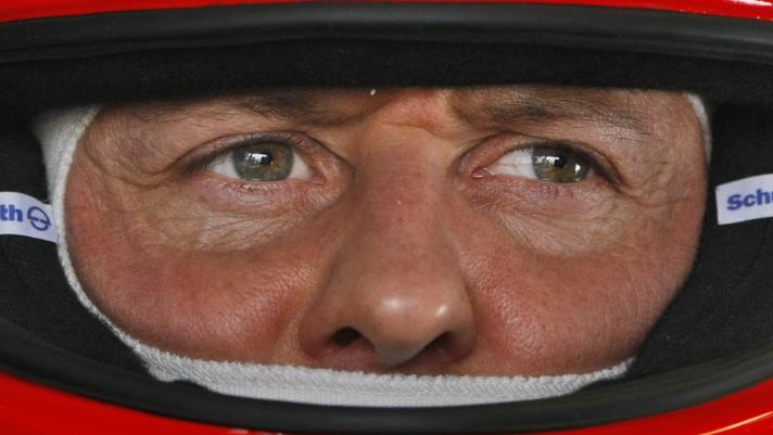 Michael Schumacher ai tempi della Ferrari. AP