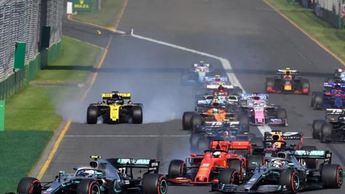 La partenza del GP Australia 2019. Afp
