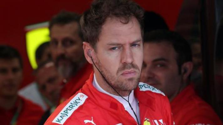 Sebastian Vettel, 32 anni, pilota della Ferrari. LaPresse