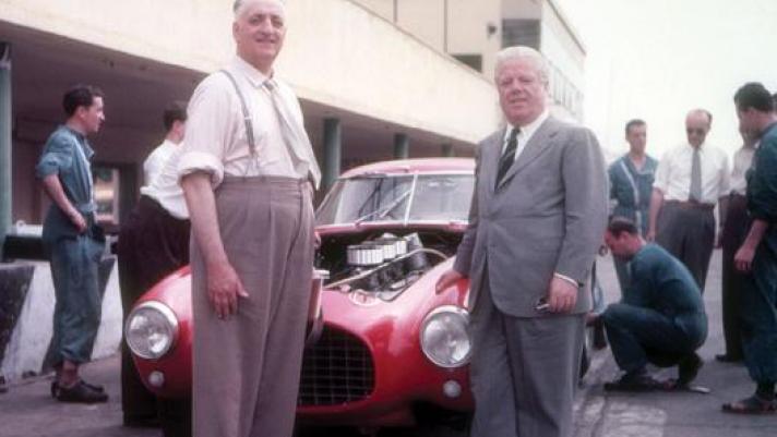 Enzo Ferrari e Pinin Farina in una foto del 1952