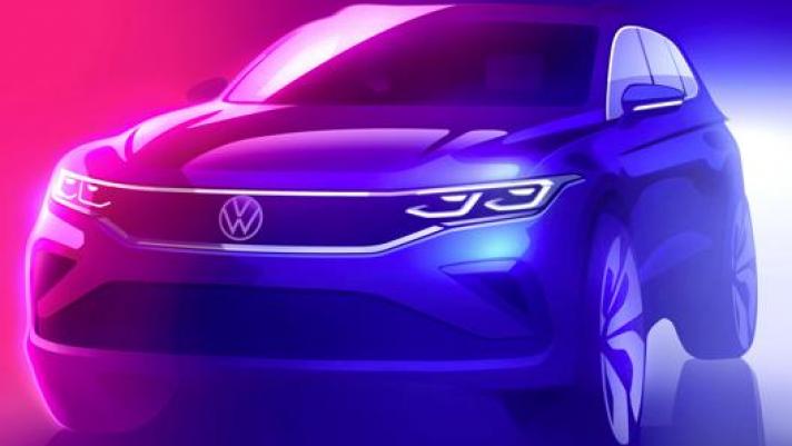 Il primo bozzetto del Suv Volkswagen Tiguan di nuova generazione