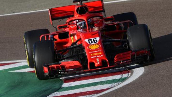 Carlos Sainz, 26 anni, alla guida della Ferrari SF71H