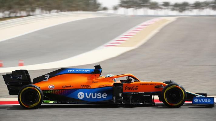 La McLaren di Daniel Ricciardo. Getty