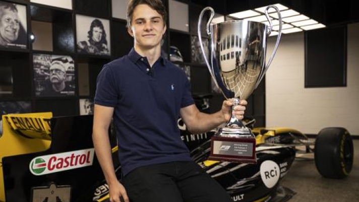 Oscar Piastri, 19 anni, pilota dell’Alpine Academy, campione F.3 2020. Getty