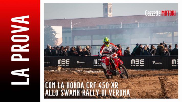 Deus Swank Rally di Verona: spettacolo con la Honda Crf 450 XR