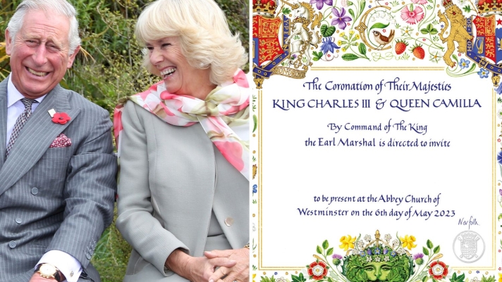 Re Carlo e la Regina Camilla e l'invito all'incoronazione