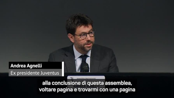 "Un passo indietro per aprire un nuovo capitolo della mia vita con la libertà di pensiero che altrimenti non avrei”, ha dichiarato l’ex presidente della Juventus Andrea Agnelli alla sua ultima assemblea degli azionisti