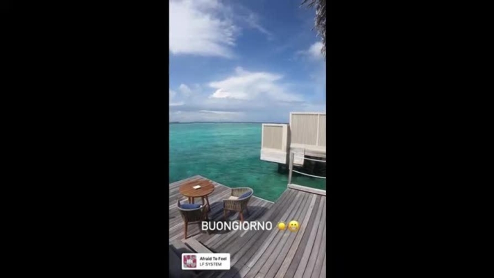 Pierluigi Gollini si gode le vacanze alle Maldive insieme a Nicola Sansone e Roberto Soriano