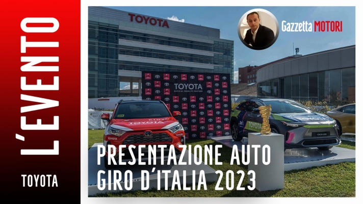 Toyota presentazione auto Giro d'Italia 2023