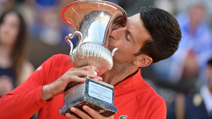 Novak Djokovic, 35 anni, ha vinto cinque volte gli Internazionali di Roma. LaPresse