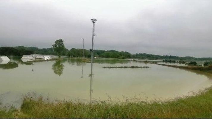 Le condizioni del Galliano Park dopo l'alluvione
