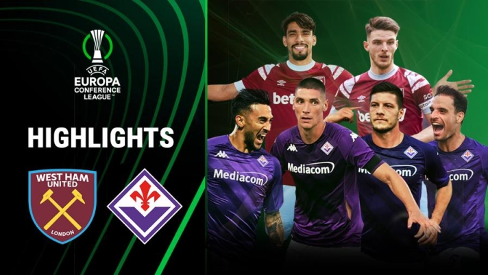 Nella finale di Conference League 2022/23, giocata all'Eden Arena di Praga, il West Ham batte la Fiorentina per 1-2 e si aggiudica la coppa. In gol Benrahma (su rigore), Bonaventura e Bowen. Guarda il video con gli highlights del match