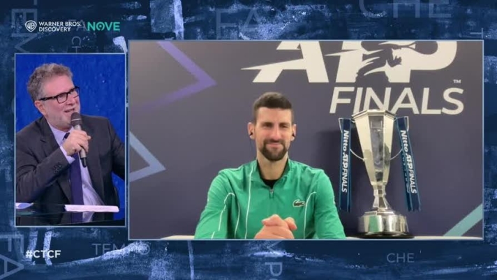 Fresco vincitore delle Atp Finals Novak Djokovic è intervenuto a "Che Tempo Che" fa sul Nove, ospite di Fabio Fazio