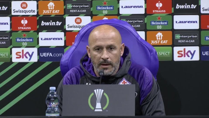 Il tecnico della Fiorentina in conferenza.