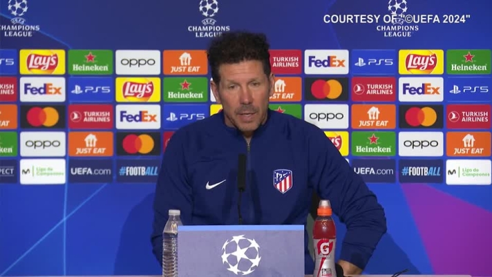 L'allenatore dei Colchoneros discute sulla partita di Champions League che attende la sua squadra