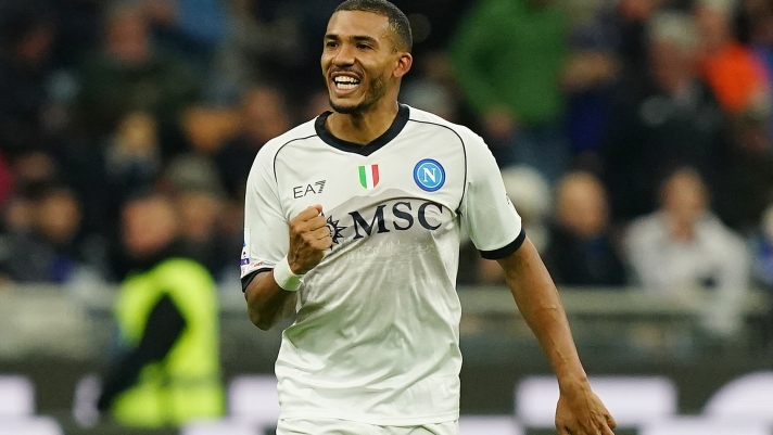 Napoli?s Juan Jesus celebrates after scoring 1-1 during the Serie A soccer  match between Inter  and Napoli  at the San Siro Stadium in Milan , north Italy - Saturday , March 17, 2024. Sport - Soccer . (Photo by Spada/LaPresse)