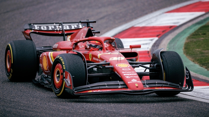 epa11287951 Scuderia Ferrari driver Charles Leclerc of Monaco in action during the Sprint Qualifying ahead of the Formula One Chinese Grand Prix, in Shanghai, China, 19 April 2024. The 2024 Formula 1 Chinese Grand Prix is held at the Shanghai International Circuit racetrack on 21 April after a five-year hiatus.  EPA/ALEX PLAVEVSKI