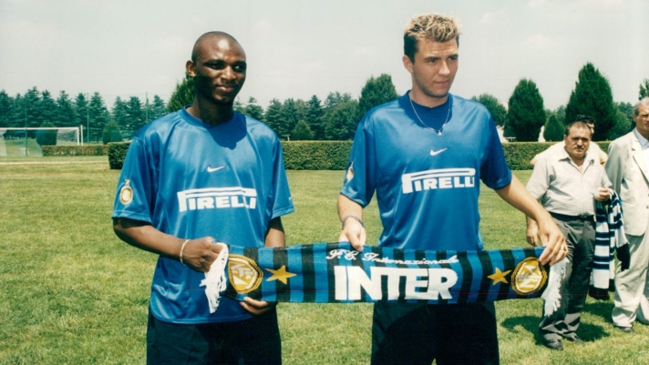 Zoumana Camara e Sébastien Frey all'Inter nel 1998