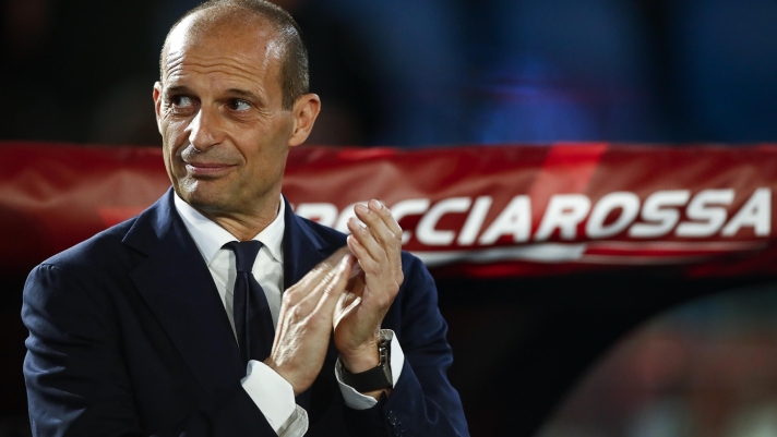 JuventusÕ coach Massimiliano Allegri gestures during the Italian Cup (Coppa Italia) final soccer match between Atalanta BC and Juventus FC at the Olimpico stadium in Rome, Italy, 15 May 2024. ANSA/ANGELO CARCONI