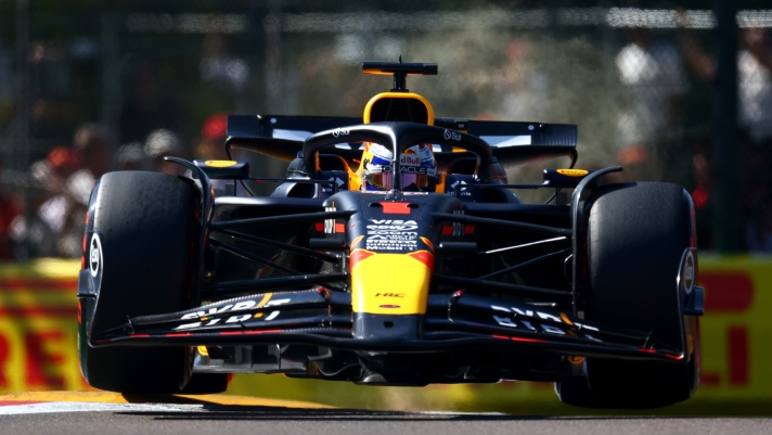 IMOLA, ITALY - MAY 18: Max Verstappen of the Netherlands driving the (1) Oracle Red Bull Racing RB20 on track during qualifying ahead of the F1 Grand Prix of Emilia-Romagna at Autodromo Enzo e Dino Ferrari Circuit on May 18, 2024 in Imola, Italy. (Photo by Clive Rose/Getty Images)