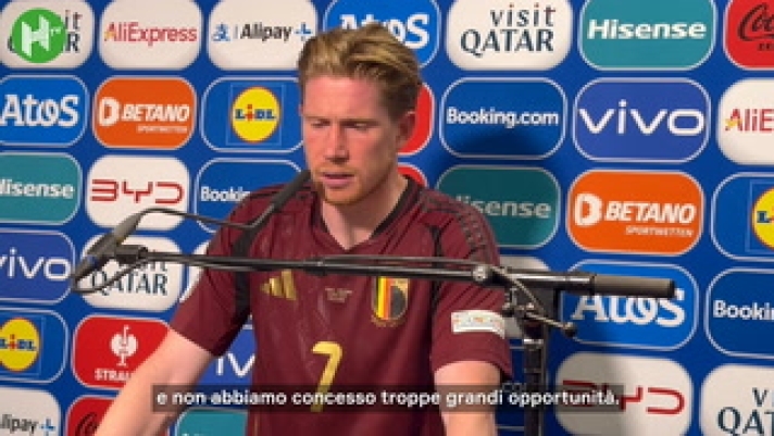 Kevin De Bruyne, centrocampista del Belgio, ha commentato la sconfitta contro la Francia a Euro 2024.