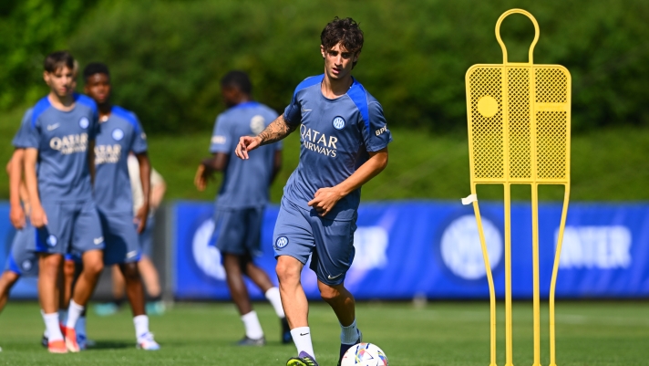 COMO, ITALY - JULY 15: Matteo Cocchi of FC Internazionale Primavera U20 in action during the FC Internazionale training session at BPER Training Centre at Appiano Gentile on July 15, 2024 in Como, Italy. (Photo by Mattia Pistoia - Inter/Inter via Getty Images)