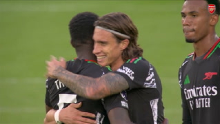 Guardate come Riccardo Calafiori ha esordito in Premier League nella vittoria dell'Arsenal per 2-0 sull'Aston Villa al Villa Park nell'agosto 2024.