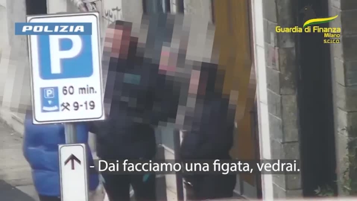 Il video è stato diffuso dalla Guardia di Finanza