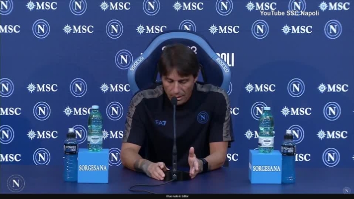 Il Napoli sabato affronterà il Lecce in casa. Il tecnico Conte è intervenuto in conferenza stampa.