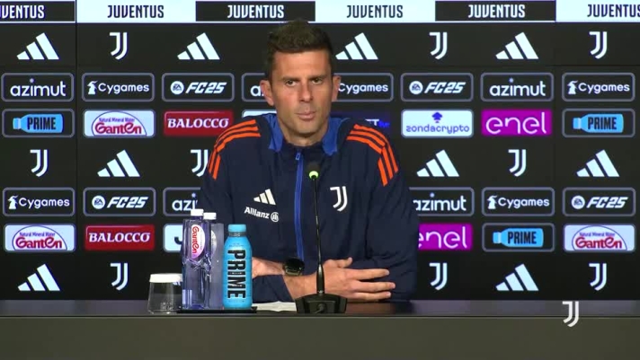 Il tecnico della Juventus in conferenza