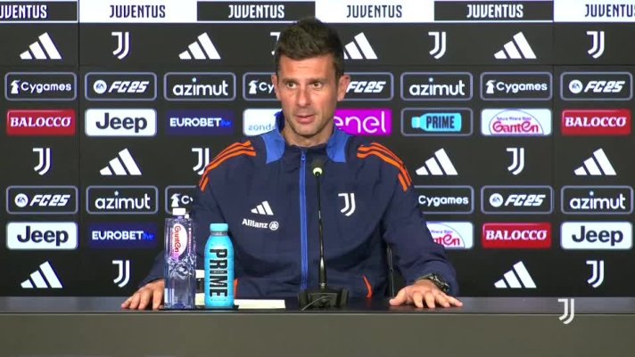 Il tecnico della Juventus in conferenza