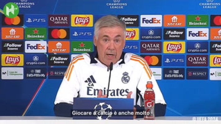 Carlo Ancelotti ha ammesso che l'incontro del Real Madrid con il suo ex club AC Milan è una partita speciale per lui. Ma il dirigente italiano ha anche detto di non voler parlare di calcio viste le tragiche inondazioni di Valencia e ha aggiunto che le partite della Liga avrebbero dovuto essere cancellate nel fine settimana.