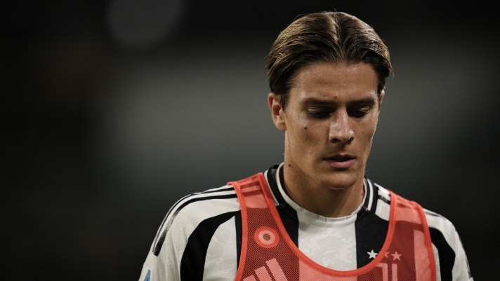 Juventus’ Nicolo' Fagioli during the Serie A soccer match between Juventus and Como at the Allianz Stadium in Turin, north west Italy - Monday, August 19, 2024. Sport - Soccer . (Photo by Marco Alpozzi/Lapresse)