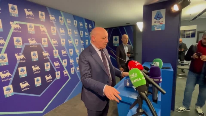 Il presidente dell'Inter interviene in conferenza stampa dopo l'elezione di Simonelli come nuovo presidente della Lega Serie A.