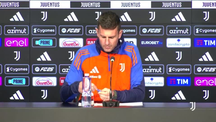 Il tecnico della Juventus in conferenza