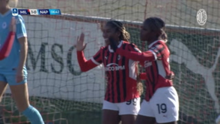 Guarda gli highlights della vittoria casalinga del Milan Women sul Napoli per 6-0 nella Serie A femminile del gennaio 2025.