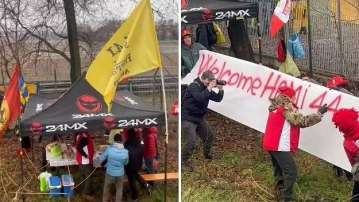 tifosi attendono lewis hamilton a fiorano