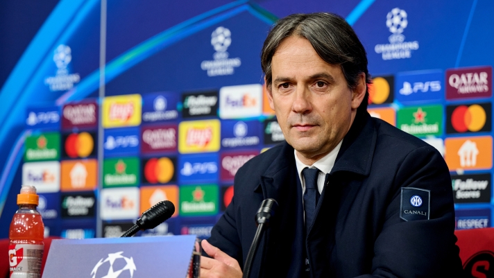 Simone Inzaghi in conferenza stampa alla vigilia della sfida di Champions tra Sparta Praga e Inter