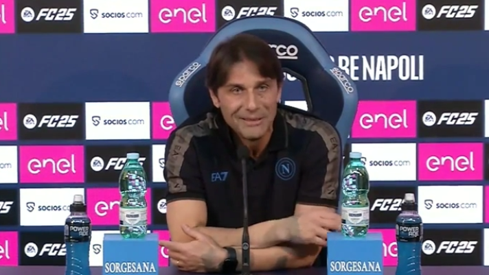 Antonio Conte nella conferenza stampa del 23 gennaio 2025 a due giorni da Napoli-Juventus.