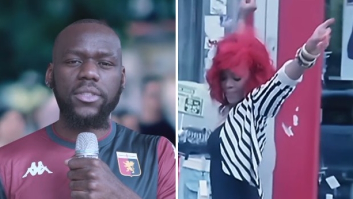 Jean Onana Jr  un nuovo giocatore del Genoa. Il centrocampista arriva dal Besiktas a titolo temporaneo con opzione per il riscatto. Il club rossobl lo ha annunciato sui social con un geniale video che richiama "What's My Name?", brano cantato da Rihanna. (Instagram/@genoacfc)