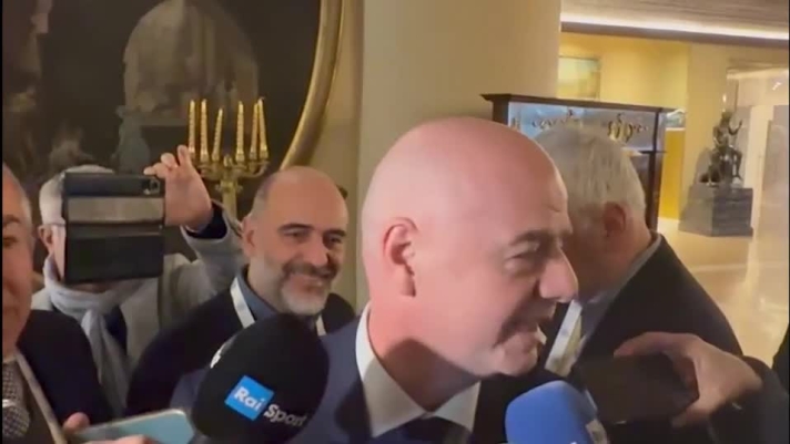 Le parole del presidente della Fifa al termine dell'assemblea elettiva della Figc a proposito del calendario troppo pieno di impegni.